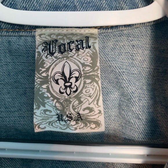 New Jean vest with rhinestones - Picture 8 of 9